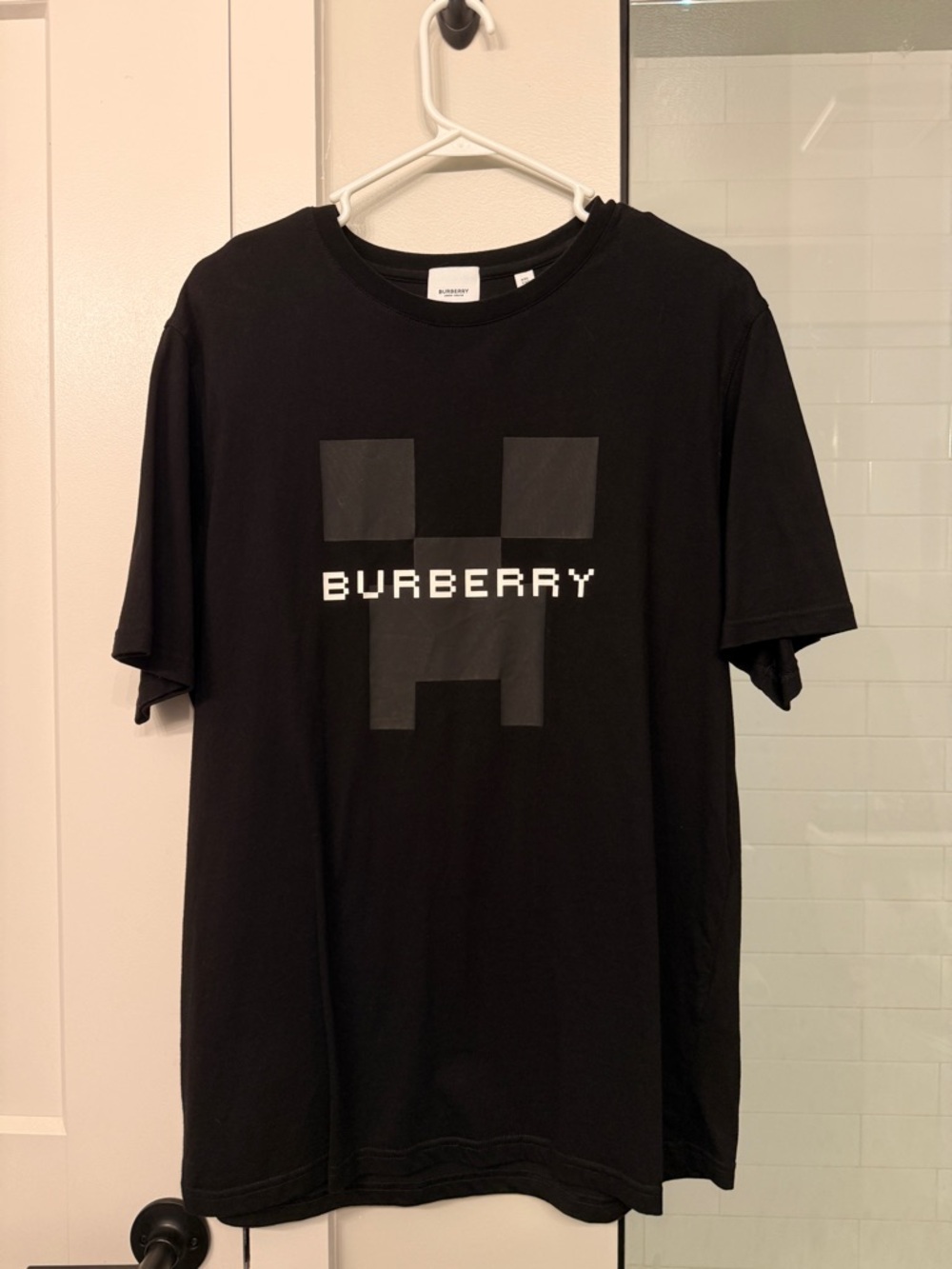 Burberry Limited Edition Black Minecraft T-Shirt